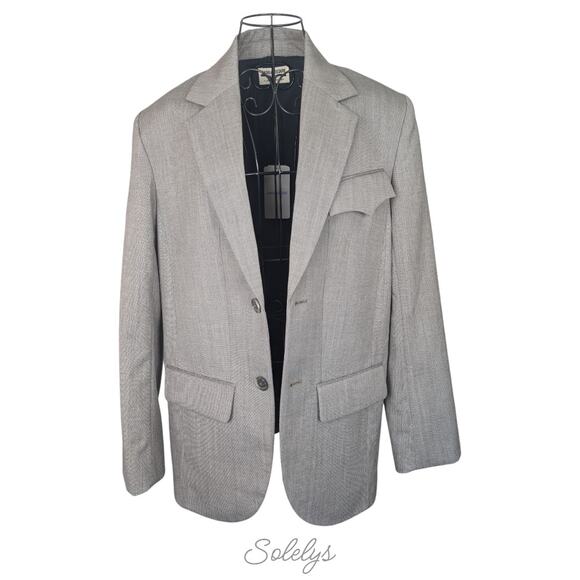 Zadig & Voltaire Défilé NWT Vivi Tailleur Chine Wool Menswear Blazer 38 Medium - Picture 9 of 10